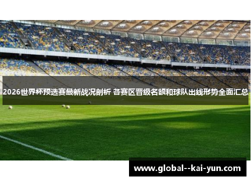 2026世界杯预选赛最新战况剖析 各赛区晋级名额和球队出线形势全面汇总
