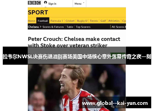 拉韦尔NWSL决赛伤退泪别赛场美国中场核心意外落幕传奇之夜一刻